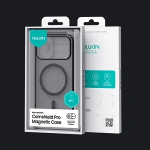 Etui Nillkin CamShield Pro Magnetic Case do Apple iPhone 17 półprzezroczyste czarne
