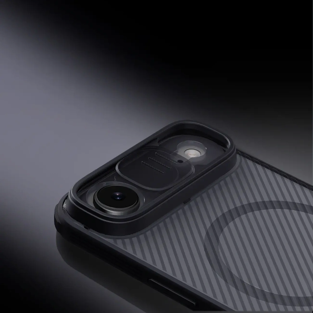 Etui Nillkin CamShield Pro Magnetic Case do Apple iPhone Air półprzezroczyste czarne