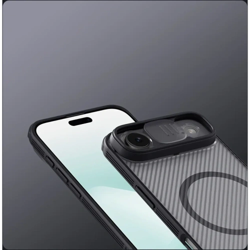 Etui Nillkin CamShield Pro Magnetic Case do Apple iPhone Air półprzezroczyste czarne