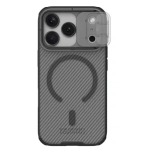 Etui Nillkin CamShield Pro Magnetic Case do Apple iPhone 17 Pro Max półprzezroczyste czarne