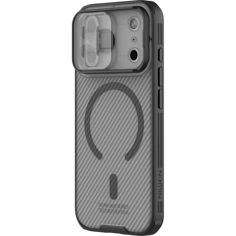 Etui Nillkin CamShield Pro Magnetic Case do Apple iPhone 17 Pro Max półprzezroczyste czarne
