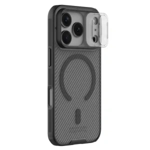 Etui Nillkin CamShield Pro Magnetic Case do Apple iPhone 17 Pro Max półprzezroczyste czarne