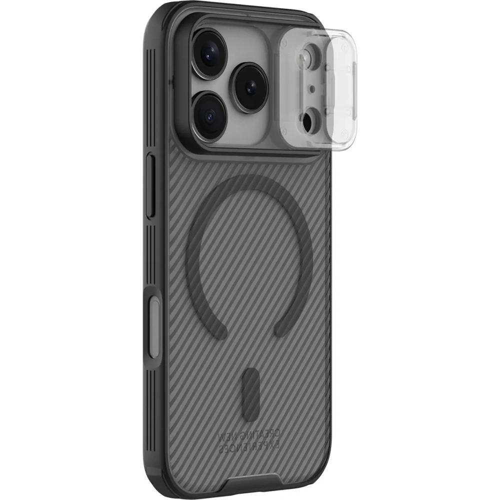 Etui Nillkin CamShield Pro Magnetic Case do Apple iPhone 17 Pro Max półprzezroczyste czarne