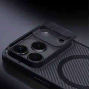 Etui Nillkin CamShield Pro Magnetic Case do Apple iPhone 17 Pro Max półprzezroczyste czarne