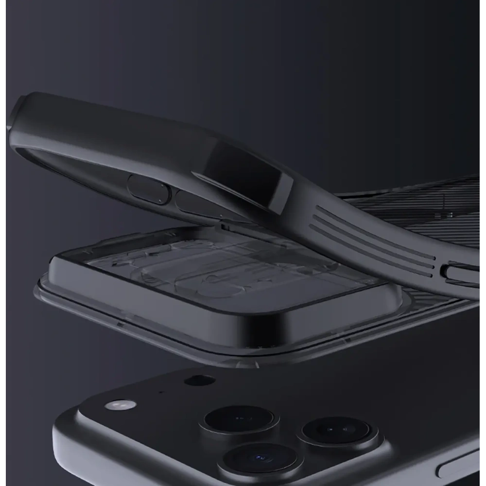 Etui Nillkin CamShield Pro Magnetic Case do Apple iPhone 17 Pro Max półprzezroczyste czarne