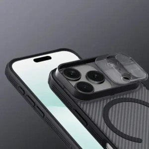 Etui Nillkin CamShield Pro Magnetic Case do Apple iPhone 17 Pro Max półprzezroczyste czarne