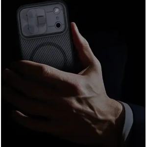 Etui Nillkin CamShield Pro Magnetic Case do Apple iPhone 17 Pro Max półprzezroczyste czarne