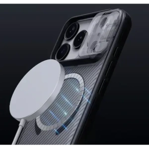Etui Nillkin CamShield Pro Magnetic Case do Apple iPhone 17 Pro Max półprzezroczyste czarne