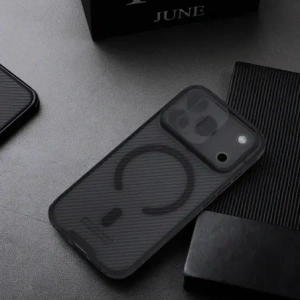 Etui Nillkin CamShield Pro Magnetic Case do Apple iPhone 17 Pro Max półprzezroczyste czarne