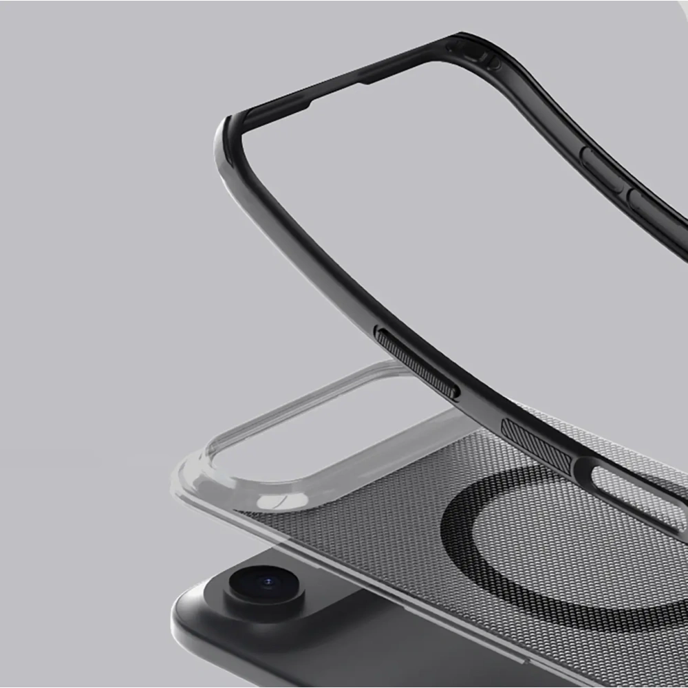 Etui Nillkin Super Frosted Shield Pro Magnetic MagSafe do Apple iPhone Air półprzezroczyste czarne