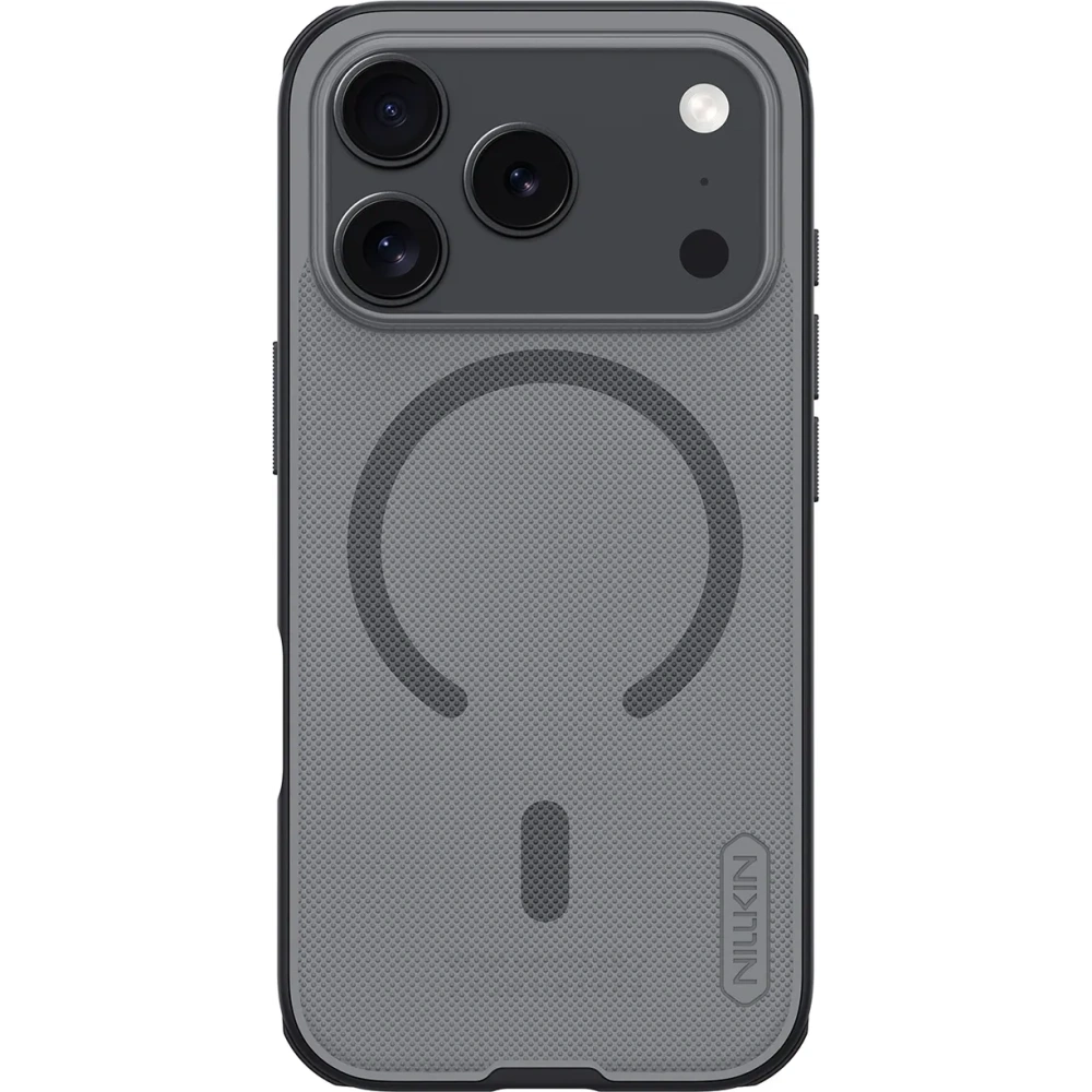 Etui Nillkin Super Frosted Shield Pro Magnetic MagSafe do Apple iPhone 17 Pro półprzezroczyste czarne