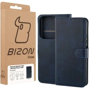 Etui z klapką Bizon Case Pocket do Xiaomi Redmi 15C 4G / 5G / Poco C85 173mm granatowe