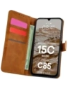 Etui z klapką Bizon Case Pocket do Xiaomi Redmi 15C 4G / 5G / Poco C85 173mm brązowe