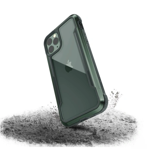 Etui aluminiowe X-Doria Defense Shield Apple iPhone 11 Pro Max (Drop test 3m) (Midnight Green)