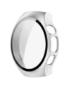 Etui ze szkłem do zegarka Bizon Case+Glass Watch do Huawei Watch 5 42mm satynowe srebrne
