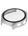 Etui ze szkłem do zegarka Bizon Case+Glass Watch do Huawei Watch 5 42mm satynowe srebrne