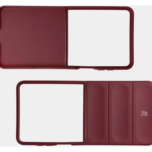 Pancerne etui Bizon Case Tur do Samsung Galaxy Z Flip7 burgundowe