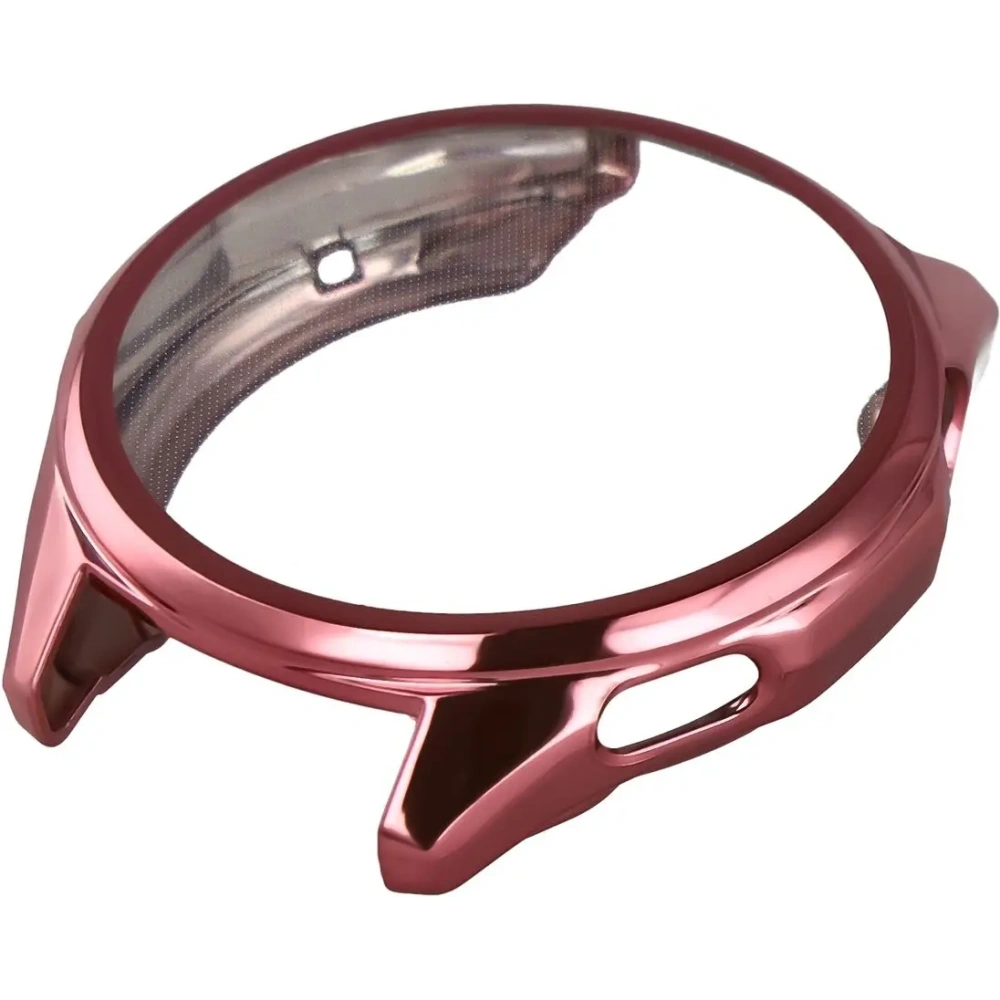 Etui z osłoną ekranu Bizon Case Watch Felipe do Huawei Watch GT6 46 mm różowe