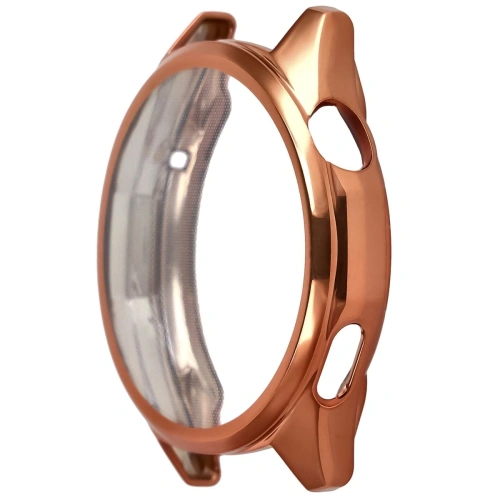 Etui z osłoną ekranu Bizon Case Watch Felipe do Huawei Watch GT6 46 mm różowozłote