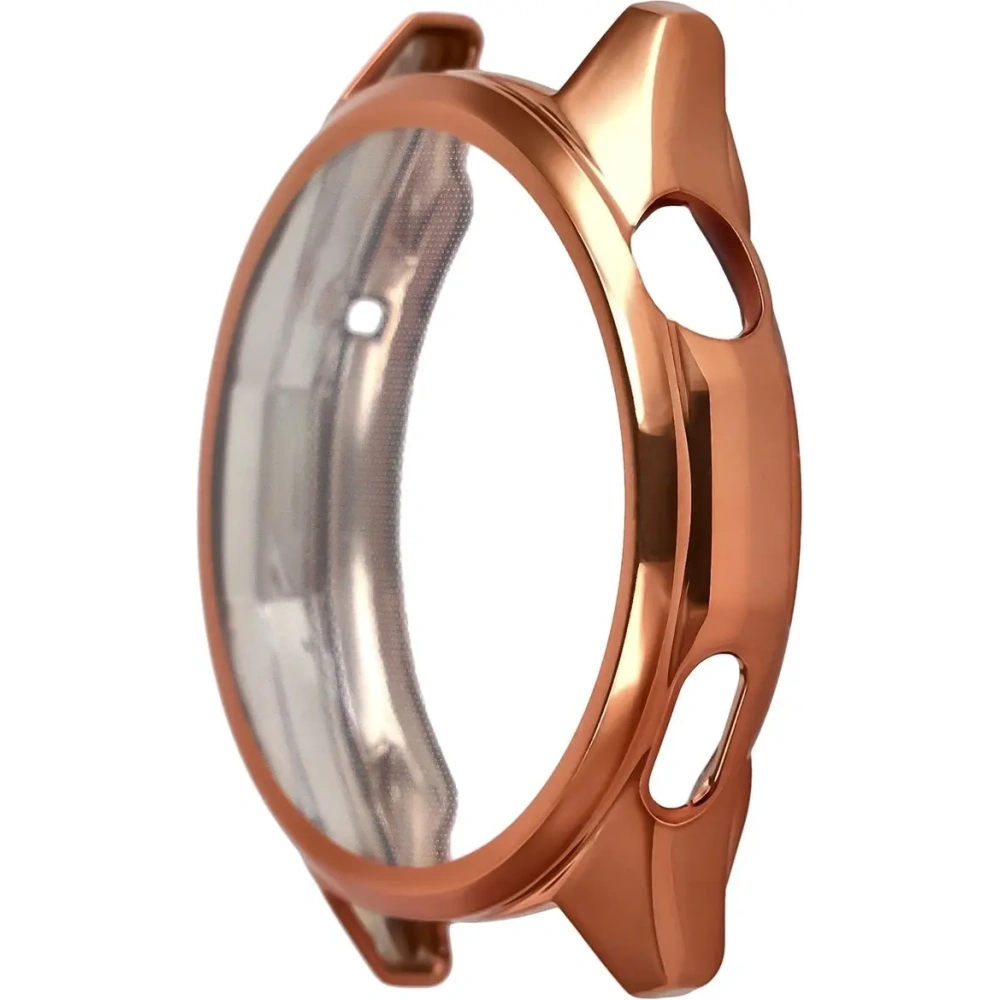 Etui z osłoną ekranu Bizon Case Watch Felipe do Huawei Watch GT6 46 mm różowozłote