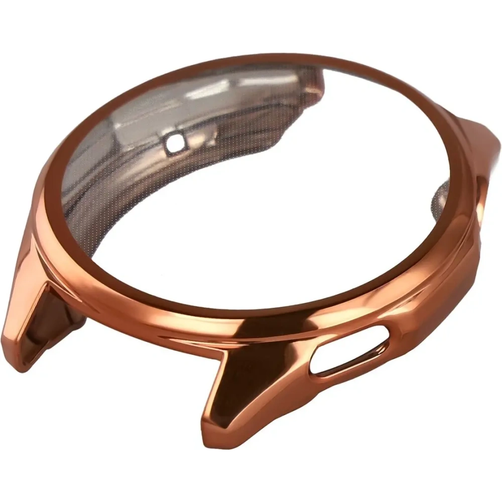 Etui z osłoną ekranu Bizon Case Watch Felipe do Huawei Watch GT6 46 mm różowozłote