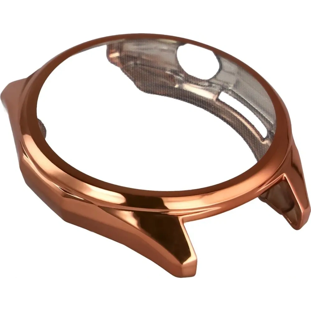 Etui z osłoną ekranu Bizon Case Watch Felipe do Huawei Watch GT6 46 mm różowozłote