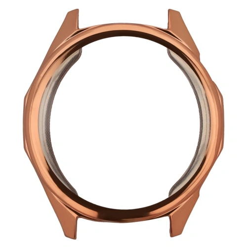 Etui z osłoną ekranu Bizon Case Watch Felipe do Huawei Watch GT6 46 mm różowozłote