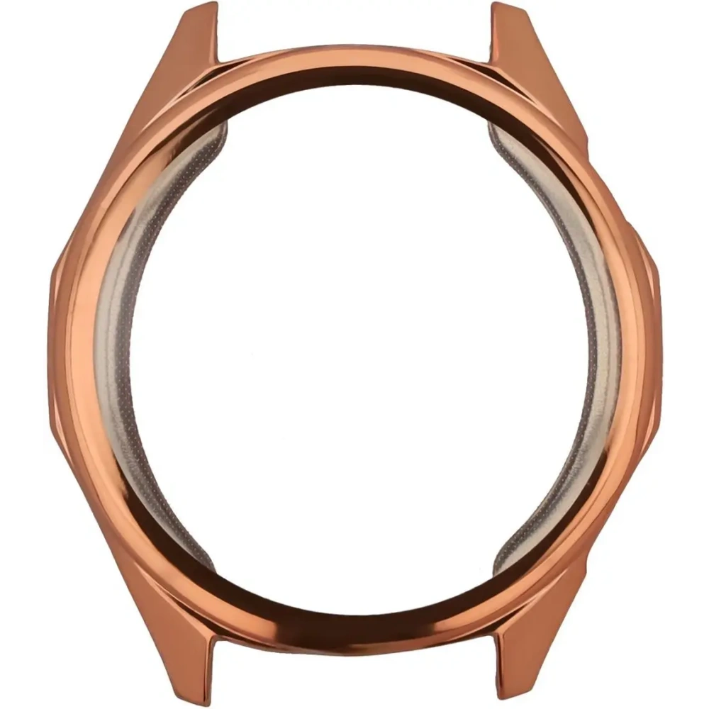 Etui z osłoną ekranu Bizon Case Watch Felipe do Huawei Watch GT6 46 mm różowozłote