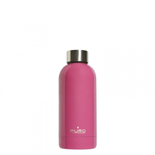 Puro Distributor - 8033830284359 - PUR176FCS - Puro Hot&Cold Thermal Stainless Steel Water Bottle 350ml (Fucsia) - B2B homescreen