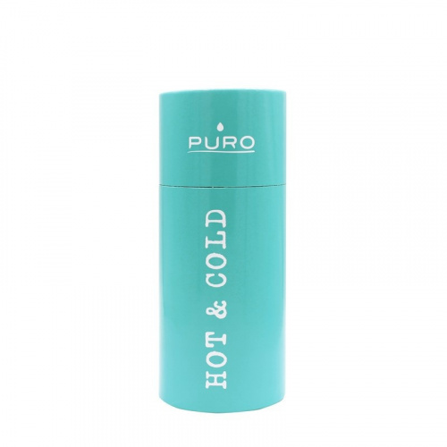 Puro Distributor - 8033830284380 - PUR177BLU - Puro Hot&Cold Thermal Stainless Steel Water Bottle 350ml (Light Blue) - B2B homescreen