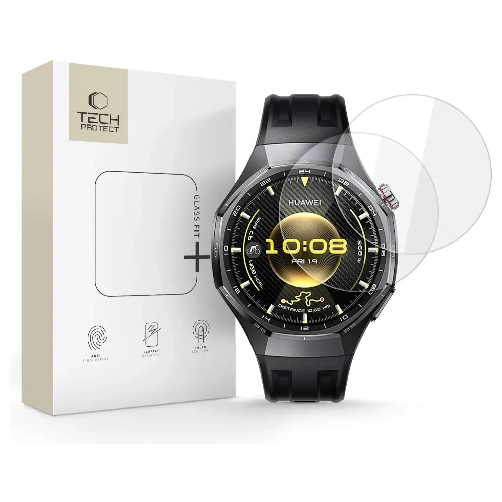 Szkło hartowane Tech-Protect Glass Fit+ do Huawei Watch GT 6 Pro 46mm Clear [2 PACK]