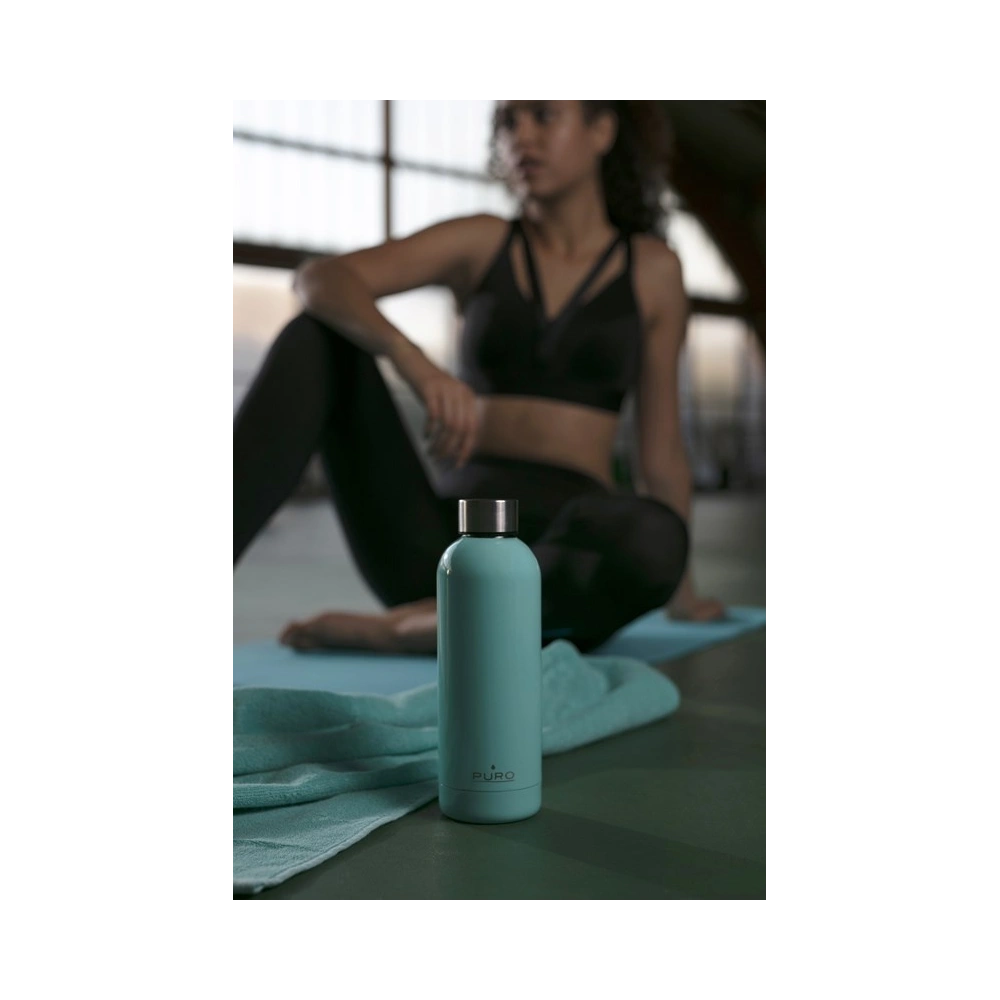 Hurtownia GSM - Butelka termická z nerezové oceli Puro Hot&Cold 350ml (Světle modrá) - PUR177BLU - {ean13} - Hurt