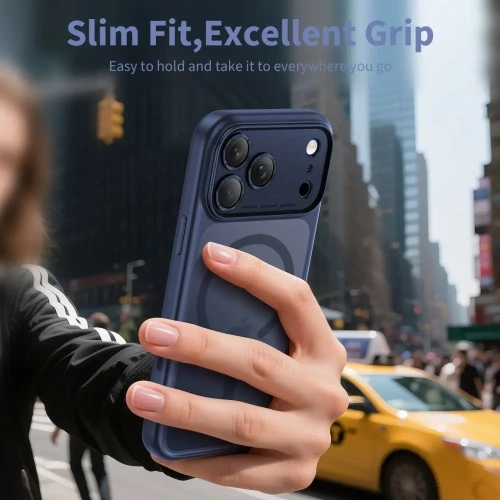 Etui Tech-Protect Magpeak MagSafe CC do Apple iPhone 17 Pro Matte Deep Blue