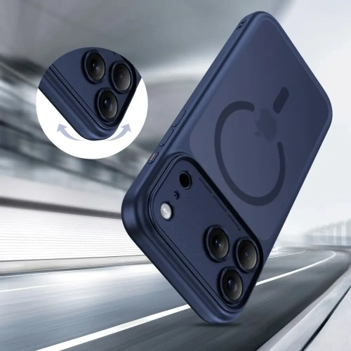 Etui Tech-Protect Magpeak MagSafe CC do Apple iPhone 17 Pro Matte Deep Blue