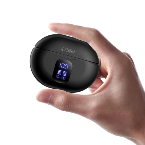 Bezprzewodowe słuchawki dokanałowe Tech-Protect Ultraboost TWS Earphone Pro G2 Black