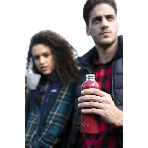 Butelka termiczna ze stali nierdzewnej Puro Hot&Cold 350ml (Red)