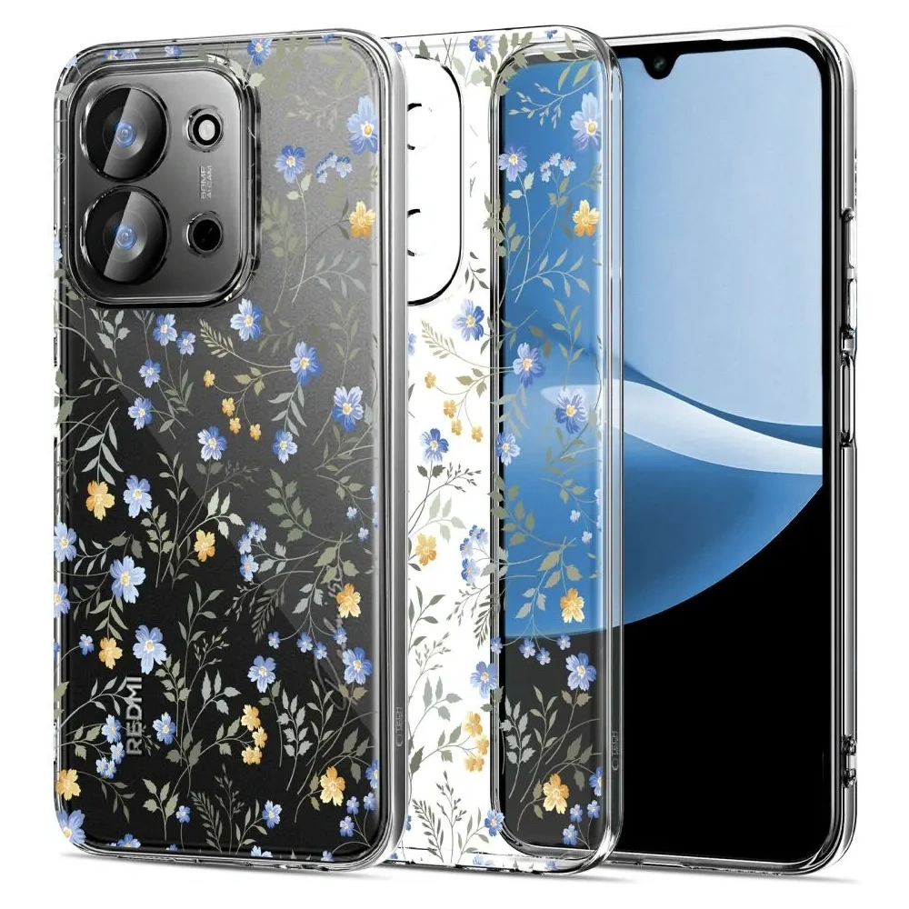 Etui Tech-Protect Flexair do Xiaomi Redmi 15c 173mm / Poco C85 173mm Spring Flowers