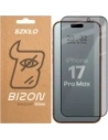 Prywatyzujące szkło hartowane Bizon Glass Edge Shadow do Apple iPhone 17 Pro Max przyciemniane z czarną ramką