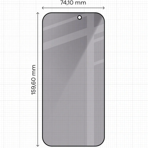 Prywatyzujące szkło hartowane Bizon Glass Edge Shadow do Apple iPhone 17 Pro Max przyciemniane z czarną ramką