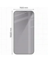 Prywatyzujące szkło hartowane Bizon Glass Edge Shadow do Apple iPhone 17 Pro Max przyciemniane z czarną ramką