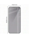 Prywatyzujące szkło hartowane Bizon Glass Edge Shadow do Apple iPhone Air przyciemniane z czarną ramką