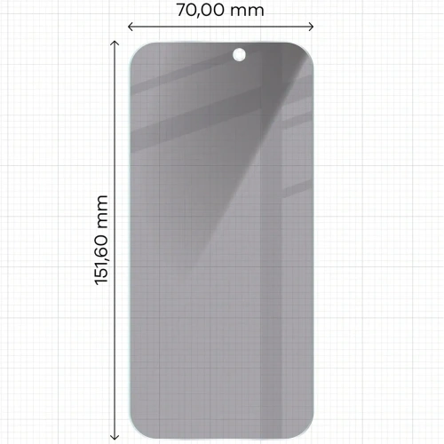 Prywatyzujące szkło hartowane Bizon Glass Clear Shadow do Apple iPhone Air przyciemniane