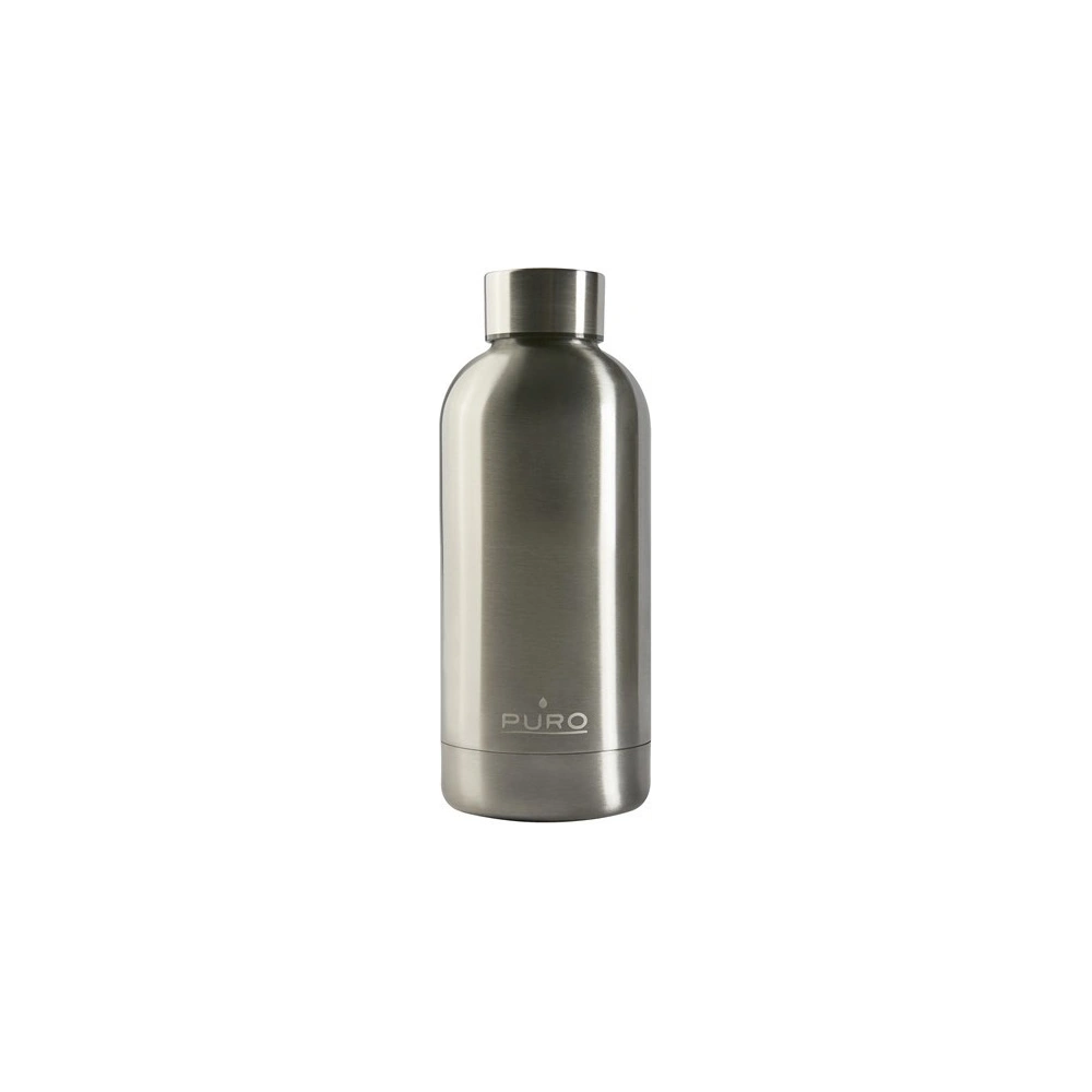 Wholesale Puro Hot&Cold Thermal Stainless Steel Water Bottle 350ml (Metallic Silver) - PUR182SLV - {ean13} - Hurt