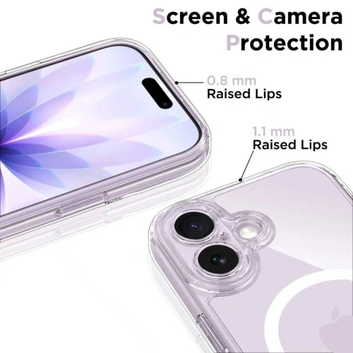 Etui Tech-Protect Magpeak MagSafe CC do Apple iPhone 17 Clear