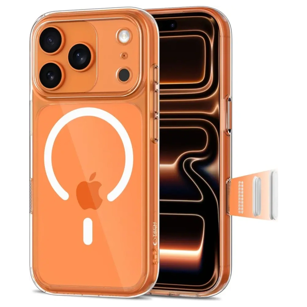 Etui Tech-Protect Magpeak MagSafe CC do Apple iPhone 17 Pro Max Clear