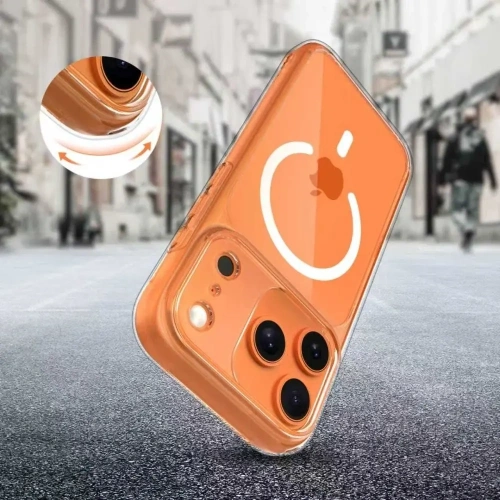 Etui Tech-Protect Magpeak MagSafe CC do Apple iPhone 17 Pro Max Clear