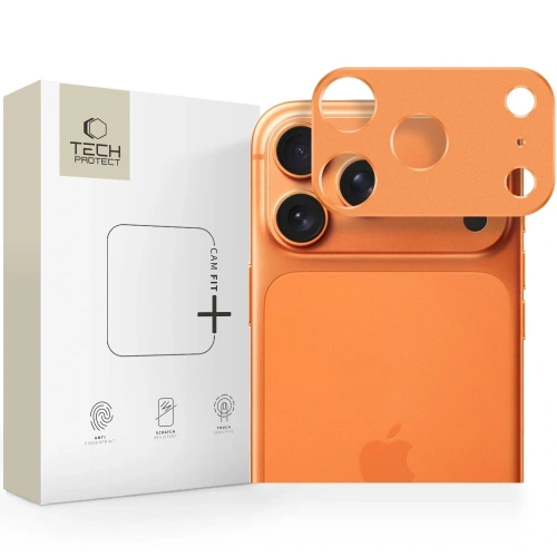 Osłona aparatu Tech-Protect Camalloy Fit+ do Apple iPhone 17 Pro Cosmic Orange