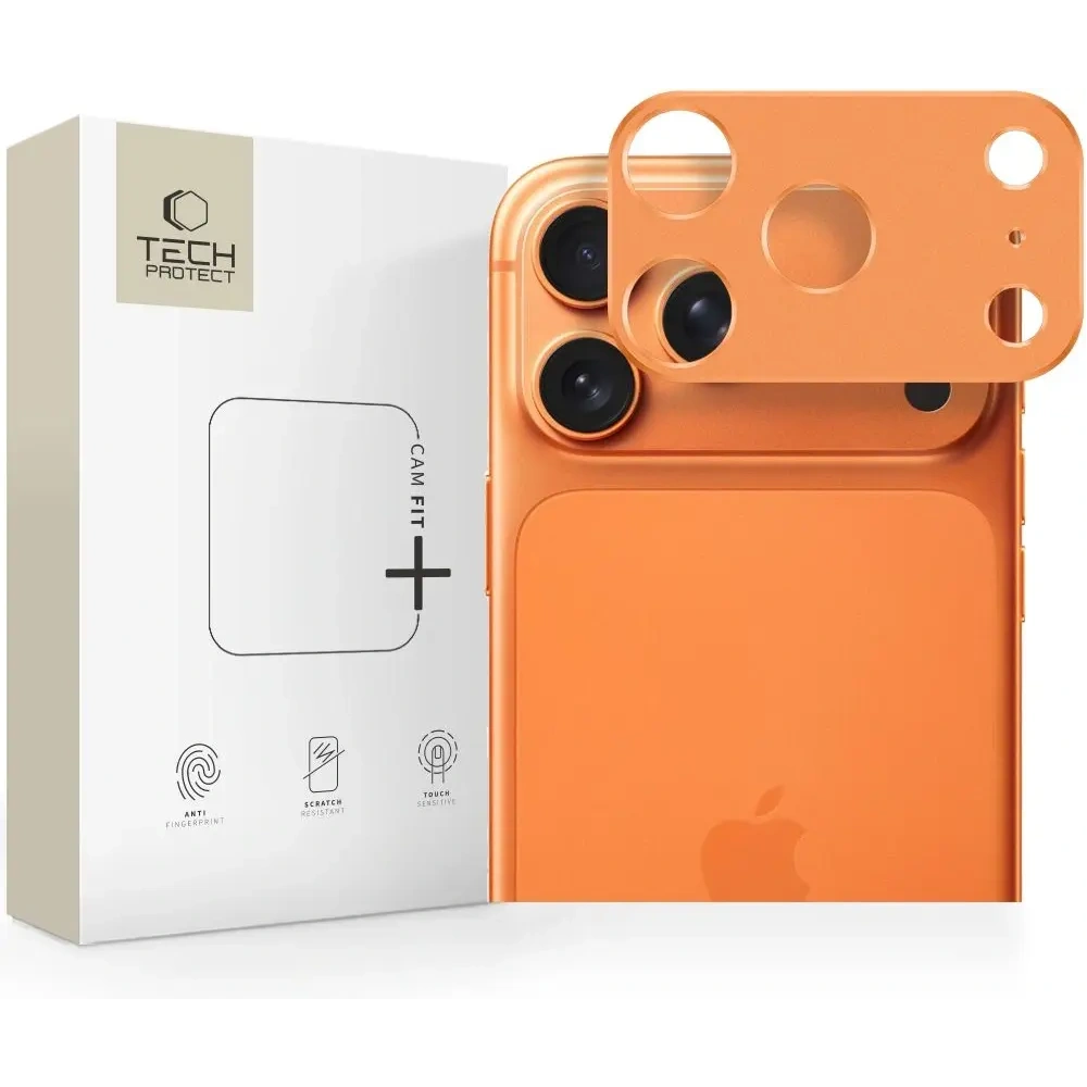 Osłona aparatu Tech-Protect Camalloy Fit+ do Apple iPhone 17 Pro Cosmic Orange