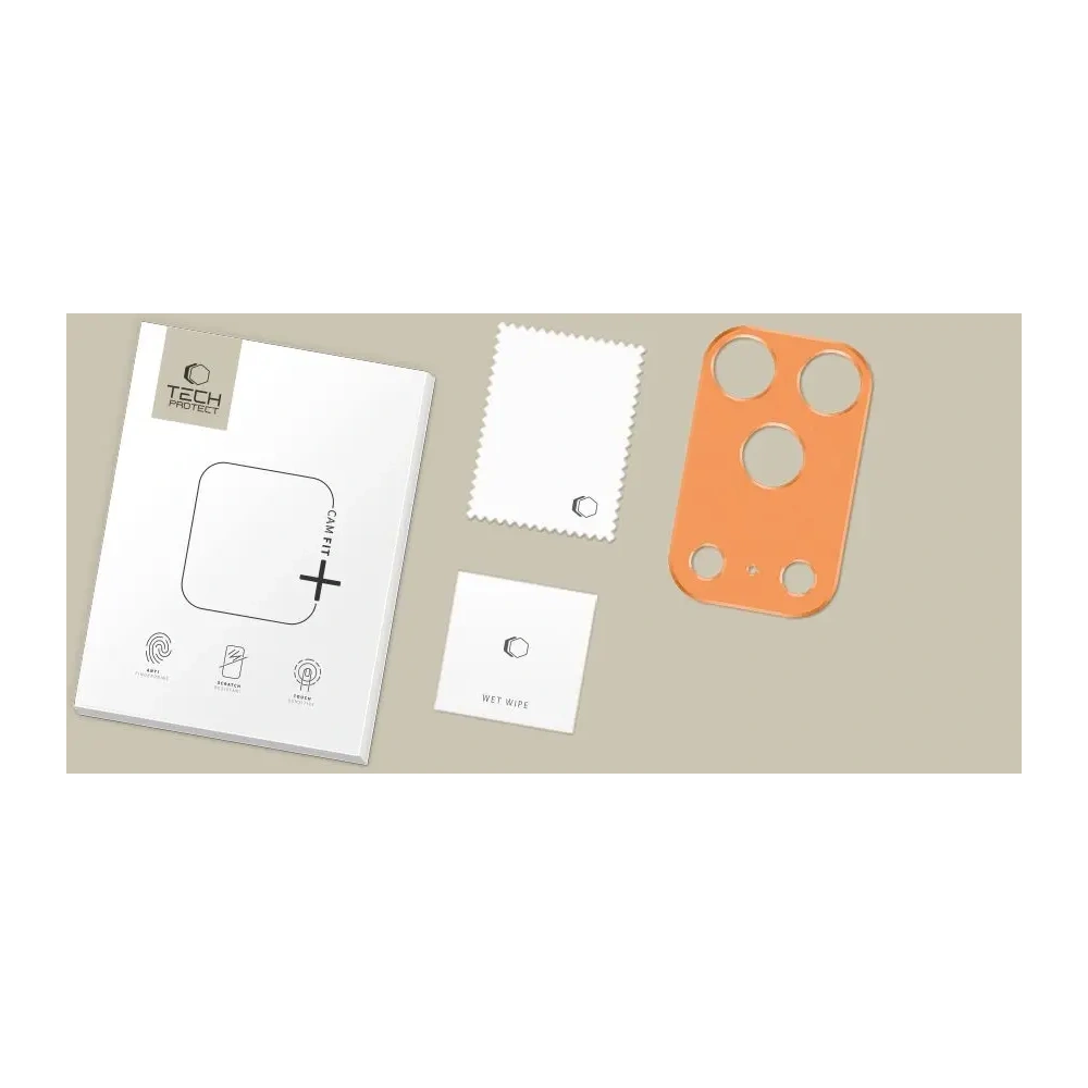 Osłona aparatu Tech-Protect Camalloy Fit+ do Apple iPhone 17 Pro Max Cosmic Orange