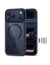 Etui Tech-Protect Magpeak MagSafe CC do Apple iPhone 17 Pro Deep Blue/clear